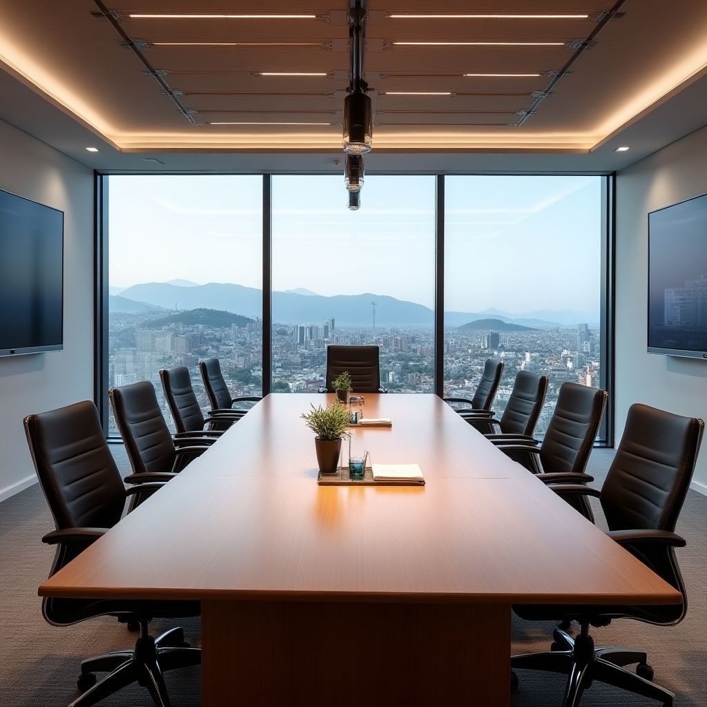 Sala de reuniones principal de FinConsult Chile